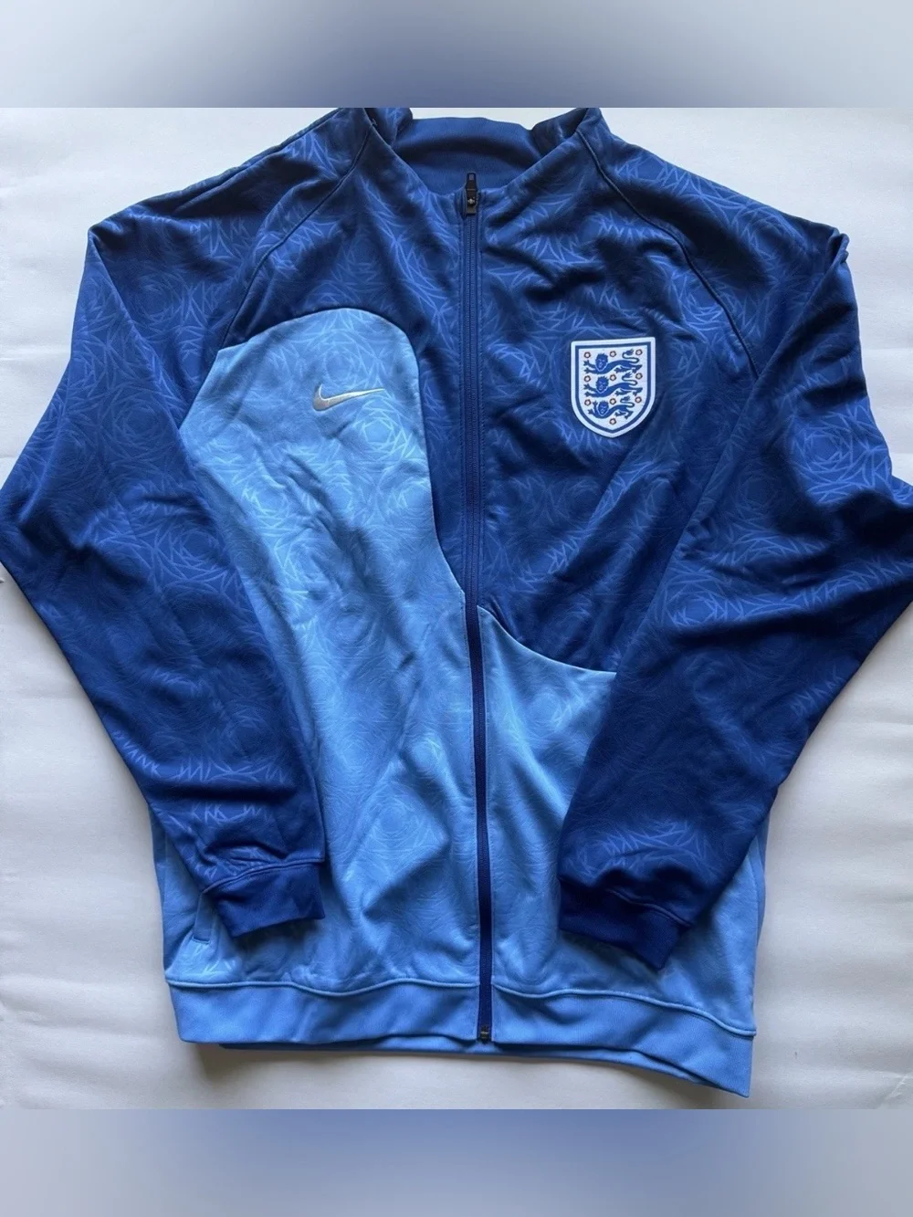 Nike England Football Training Zip Up Jacket Blue Men's Size XXL DX9817-462